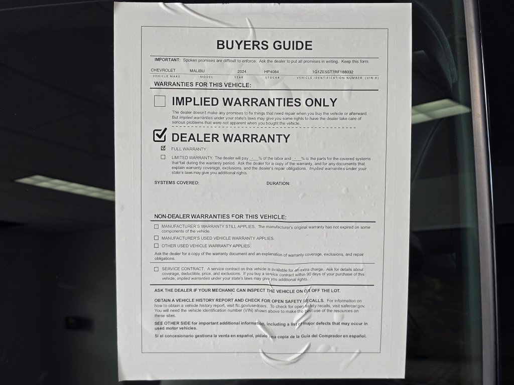 Used 2024 Chevrolet Malibu LT FWD image 45