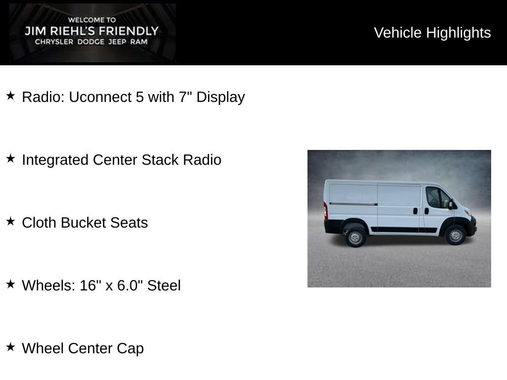 New 2026 RAM ProMaster 1500 w/ Convenience Group FWD image 3