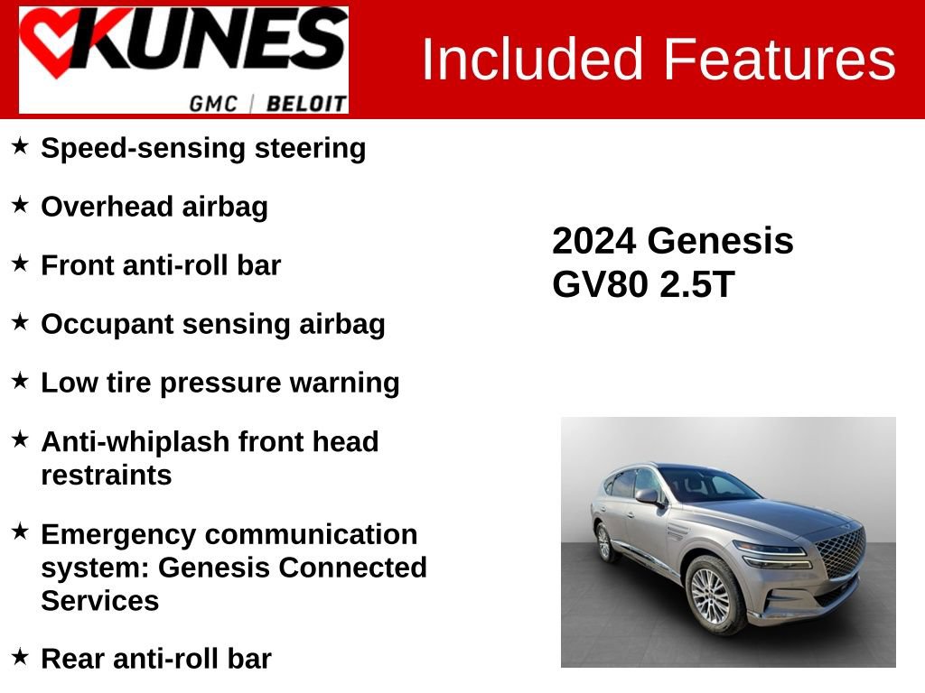 Used 2024 Genesis GV80 2.5T image 3
