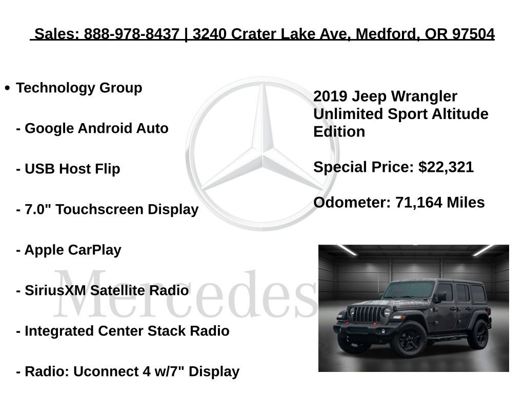 Used 2019 Jeep Wrangler Unlimited Sport image 20