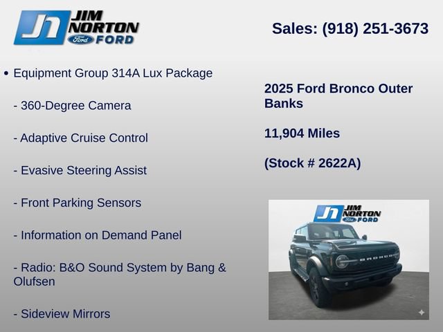 Used 2025 Ford Bronco Outer Banks AWD/4WD image 8