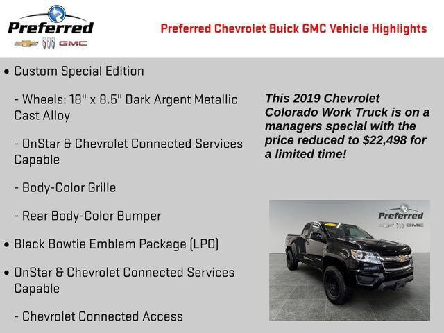 Used 2019 Chevrolet Colorado W/T w/ Custom Special Edition image 4