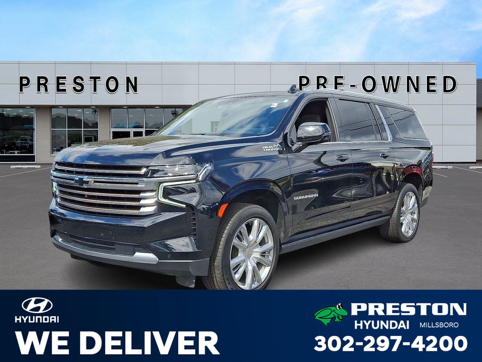 Used 2021 Chevrolet Suburban High Country w/ Premium Package image 1