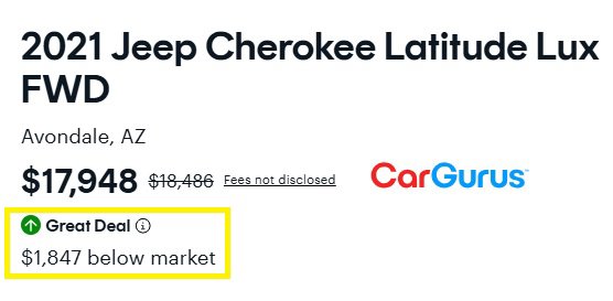 Used 2021 Jeep Cherokee Latitude Lux FWD image 2