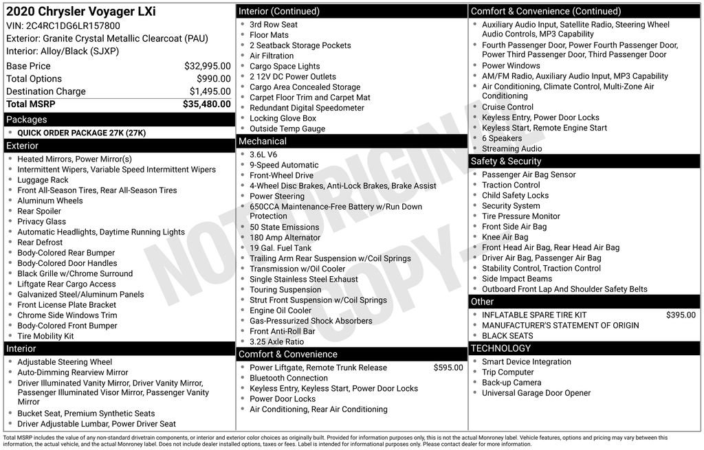 Used 2020 Chrysler Voyager Lxi image 3