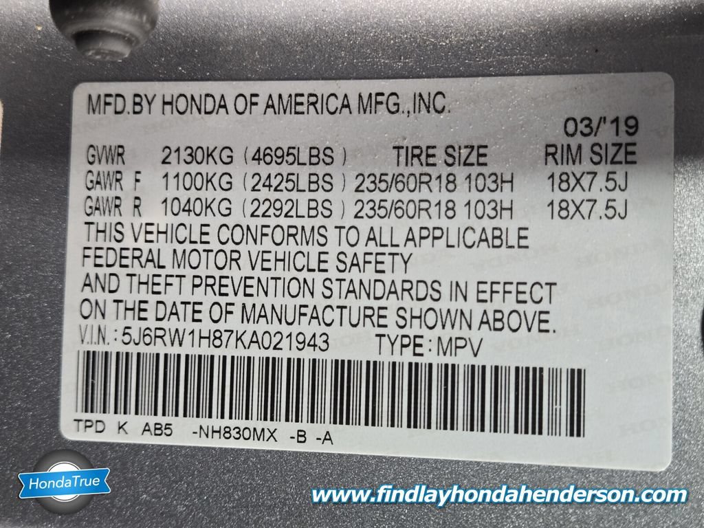 Certified 2019 Honda CR-V EX-L image 14