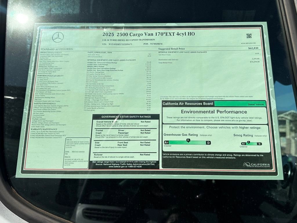 New 2025 Mercedes-Benz Sprinter 2500 image 25