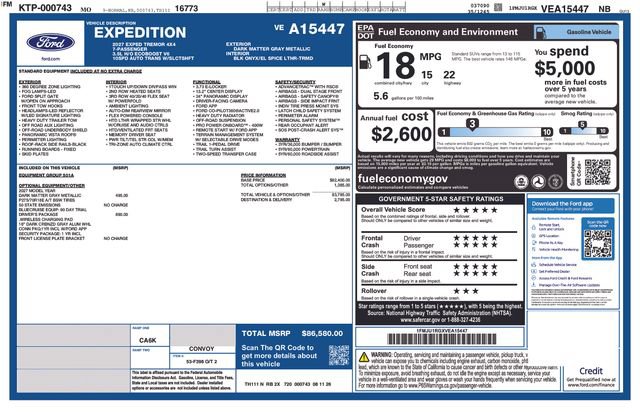 New 2027 Ford Expedition Tremor AWD/4WD image 28