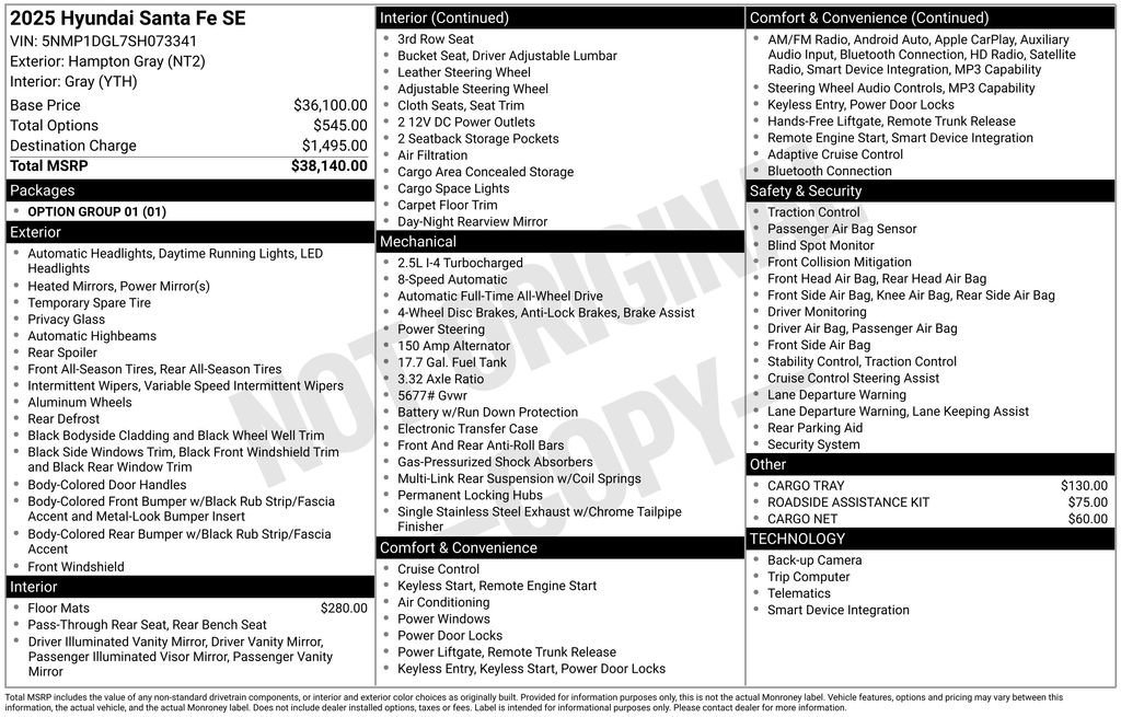 Used 2025 Hyundai Santa Fe SE image 5