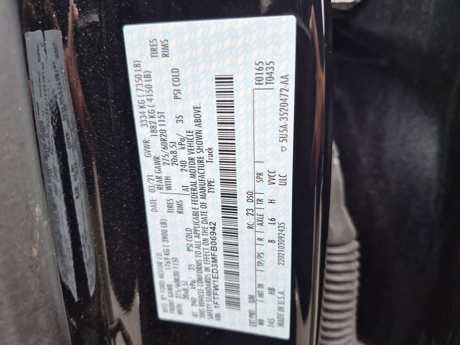 Used 2021 Ford F150 Lariat w/ Equipment Group 502A High AWD/4WD image 37