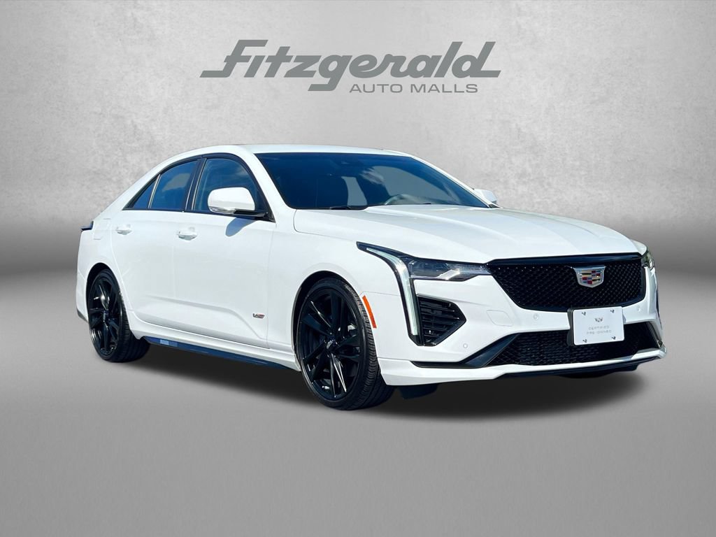 Certified 2024 Cadillac CT4 V w/ LPO, Blue Accent Package RWD image 1