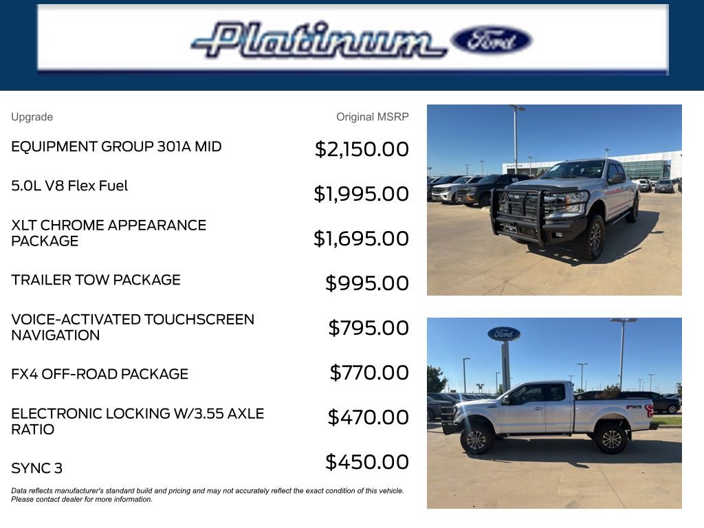 Used 2018 Ford F150 XLT w/ Equipment Group 301A Mid AWD/4WD image 11