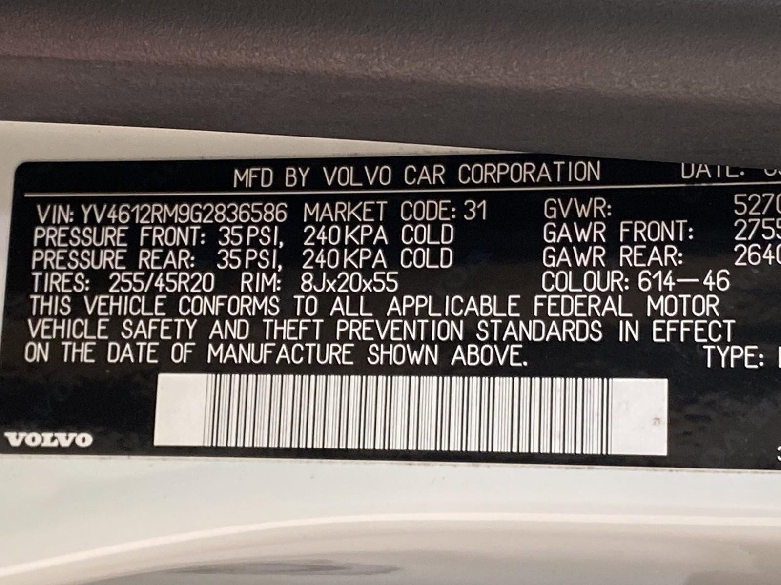 Used 2016 Volvo XC60 T5 Platinum w/ Climate Package image 36