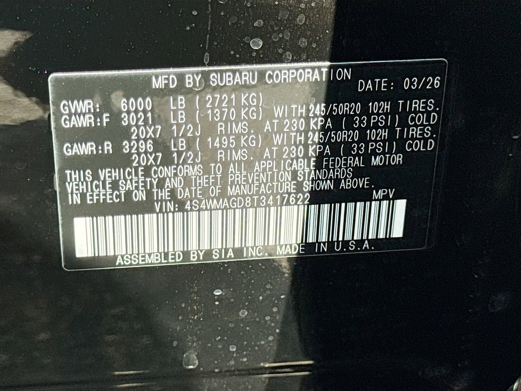 New 2026 Subaru Ascent Limited image 43