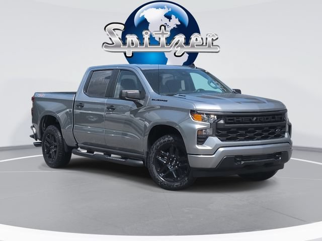 New 2026 Chevrolet Silverado 1500 Custom w/ Turbomax Blackout Package AWD/4WD image 1
