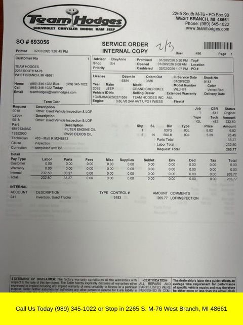 Used 2025 Jeep Grand Cherokee Altitude image 42