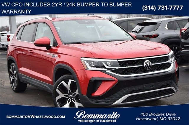 Certified 2022 Volkswagen Taos SEL w/ Panoramic Sunroof Package