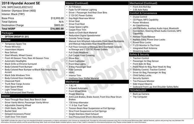 Used 2018 Hyundai Accent SE image 7