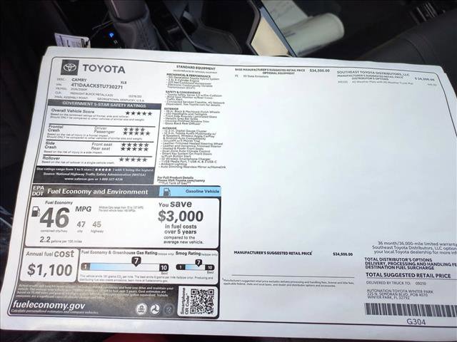 New 2026 Toyota Camry XLE FWD image 17