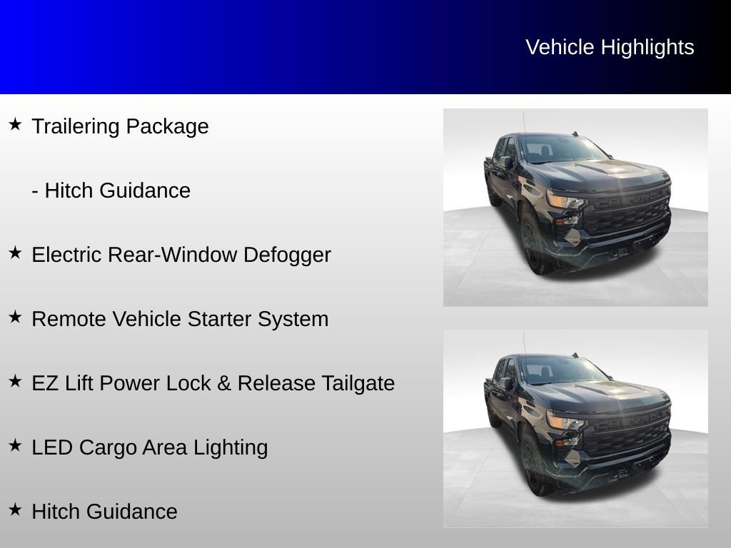 Used 2022 Chevrolet Silverado 1500 Custom w/ LPO, Dark Essentials Package AWD/4WD image 12