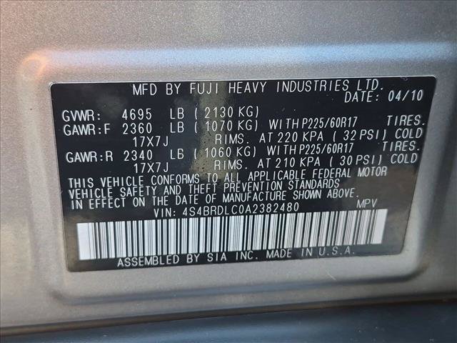 Used 2010 Subaru Outback 3.6R Limited AWD/4WD image 24