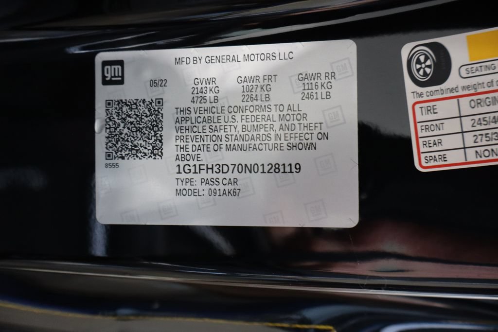 Used 2022 Chevrolet Camaro SS RWD image 36