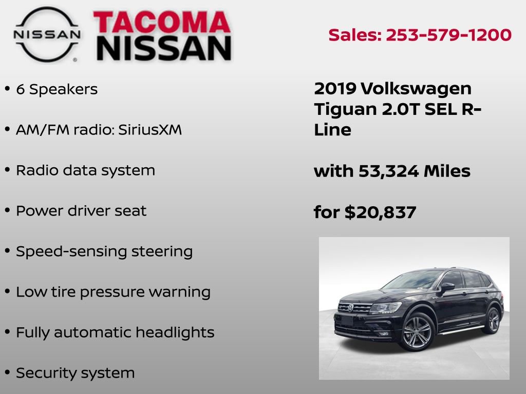 Used 2019 Volkswagen Tiguan SEL R-Line AWD/4WD image 6