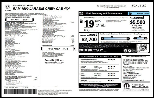 Used 2023 RAM 1500 Laramie AWD/4WD image 3
