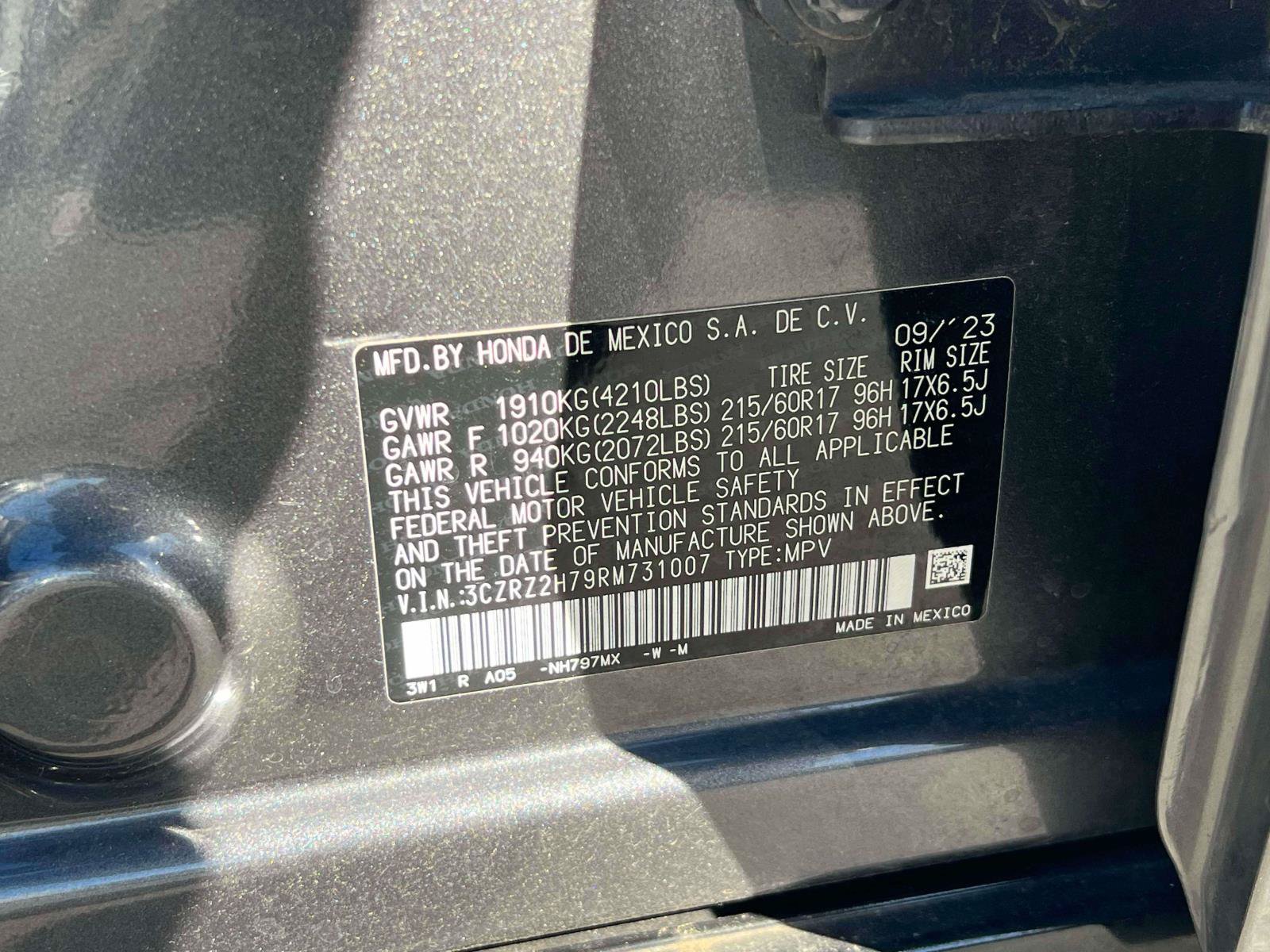 Used 2024 Honda HR-V EX-L image 30