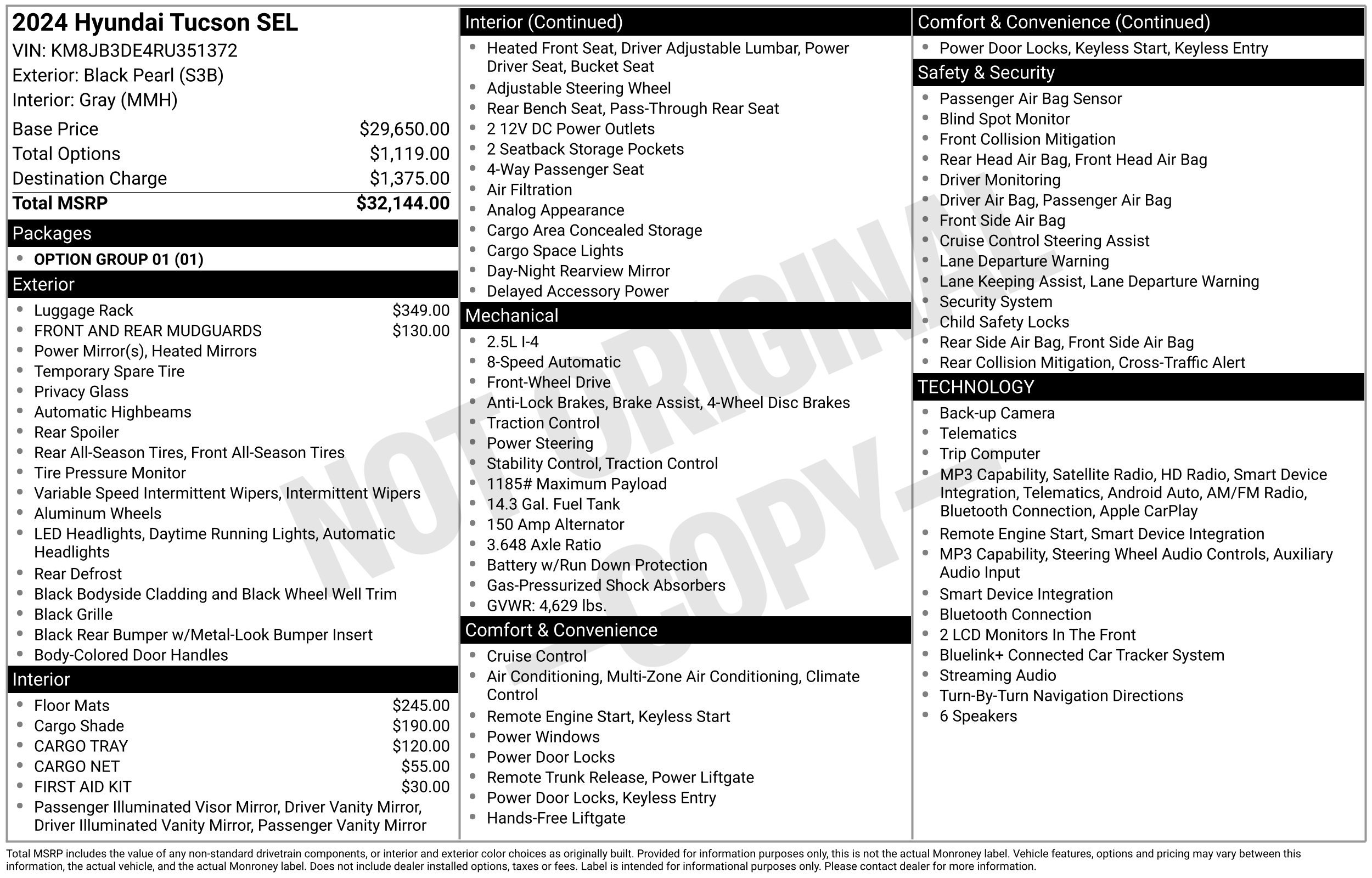 Certified 2024 Hyundai Tucson SEL FWD image 2