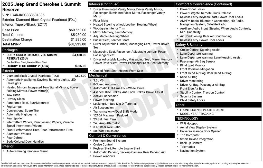 Certified 2025 Jeep Grand Cherokee L Summit image 46