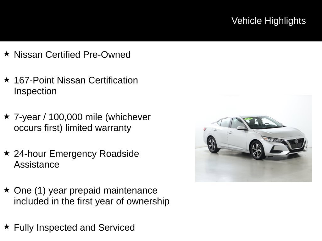 Certified 2022 Nissan Sentra SV w/ Trunk Package FWD image 4