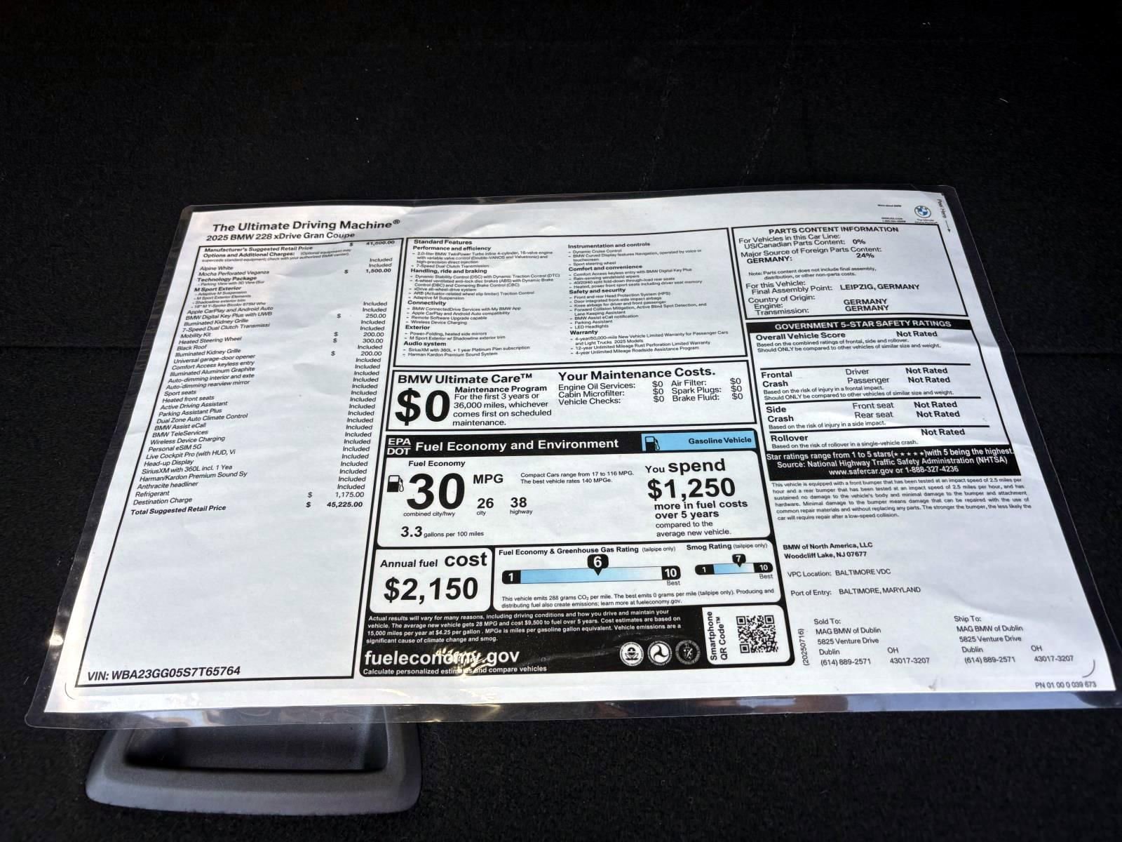 Used 2025 BMW 228i xDrive w/ Technology Package image 10