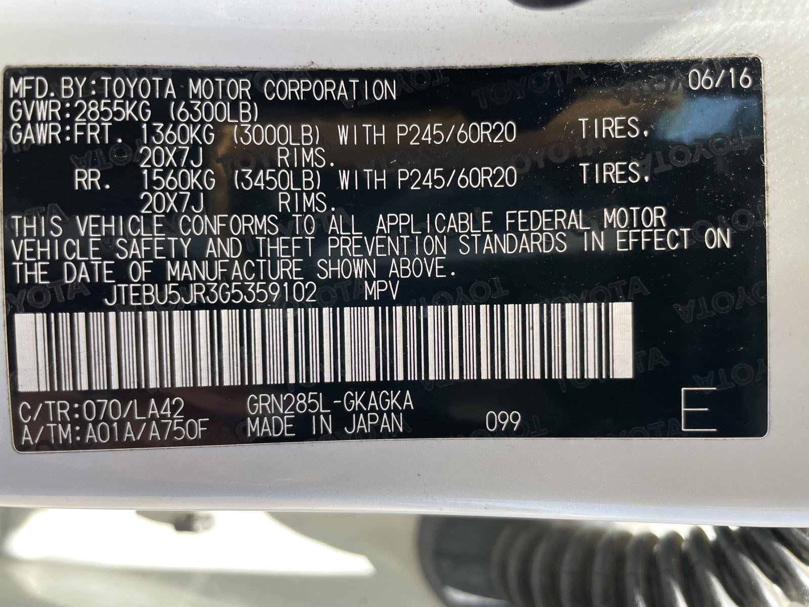 Used 2016 Toyota 4Runner Limited AWD/4WD image 13