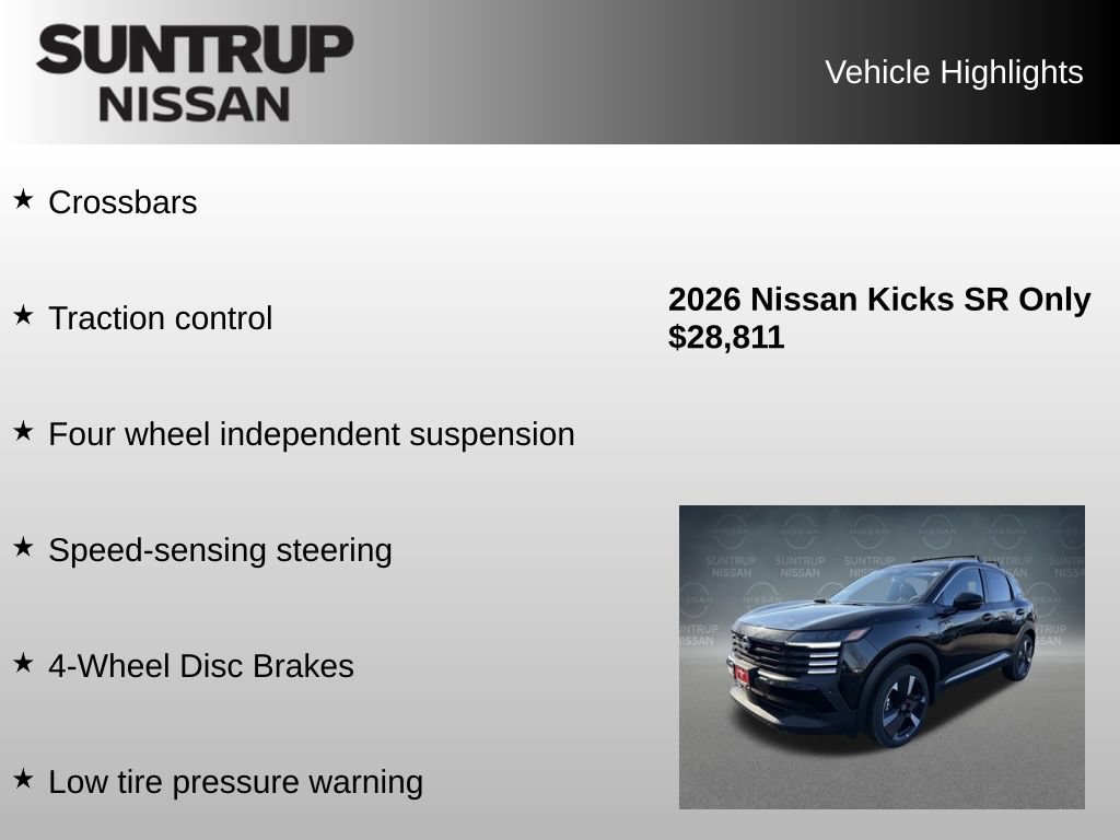 Used 2026 Nissan Kicks SR w/ Cold Weather Package AWD/4WD image 16