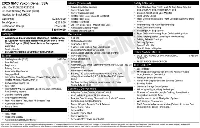 Used 2025 GMC Yukon Denali RWD image 5