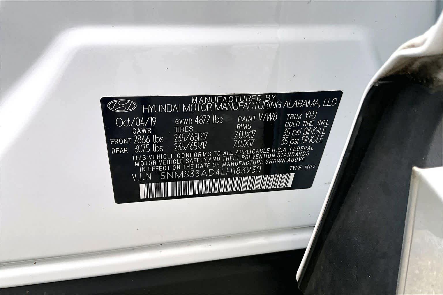 Used 2020 Hyundai Santa Fe SEL FWD image 34