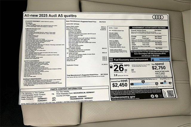 New 2025 Audi A5 2.0T Premium Plus image 15