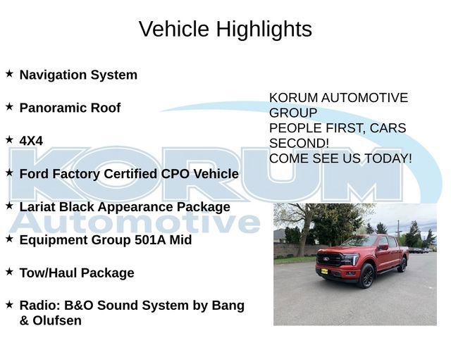 Certified 2025 Ford F150 Lariat AWD/4WD image 4