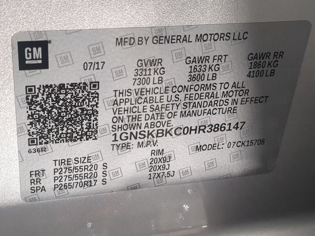 Used 2017 Chevrolet Tahoe LT w/ LT Signature Package AWD/4WD image 41