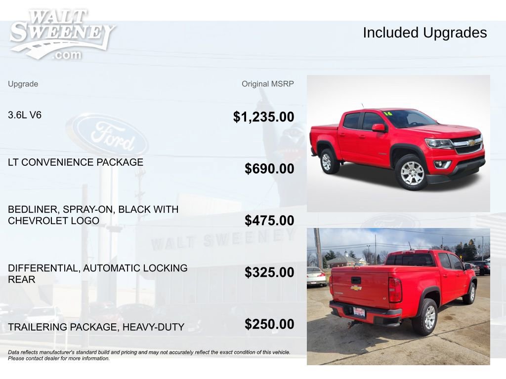 Used 2016 Chevrolet Colorado LT w/ LT Convenience Package image 11