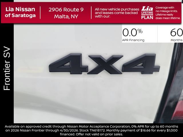 New 2026 Nissan Frontier SV w/ SV Convenience Package image 5