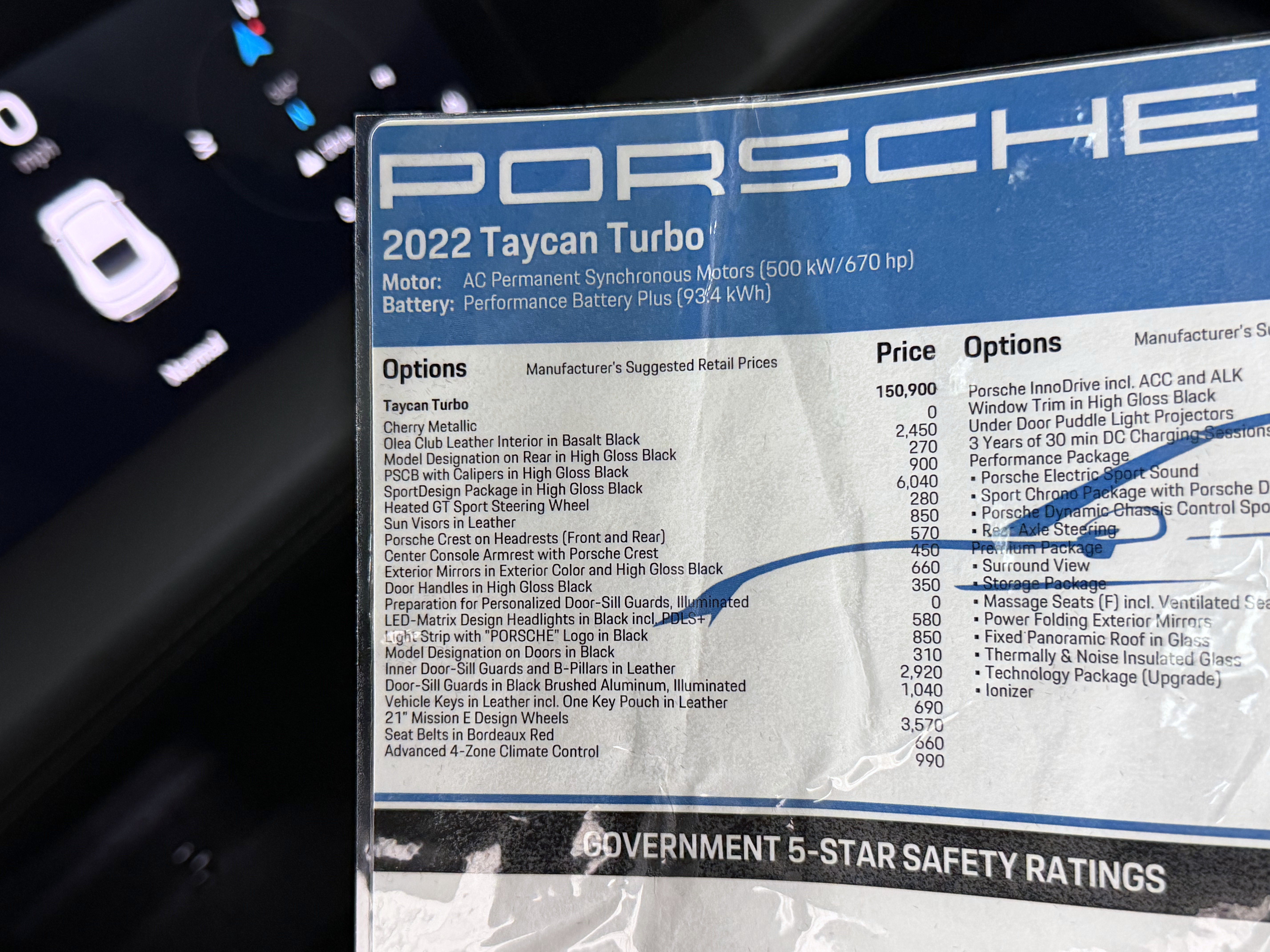 Certified 2022 Porsche Taycan Turbo AWD/4WD image 64