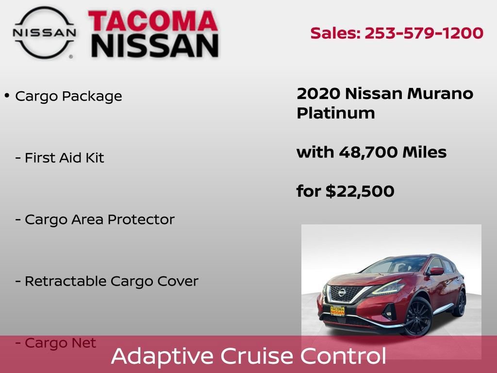 Used 2020 Nissan Murano Platinum w/ Cargo Package image 7