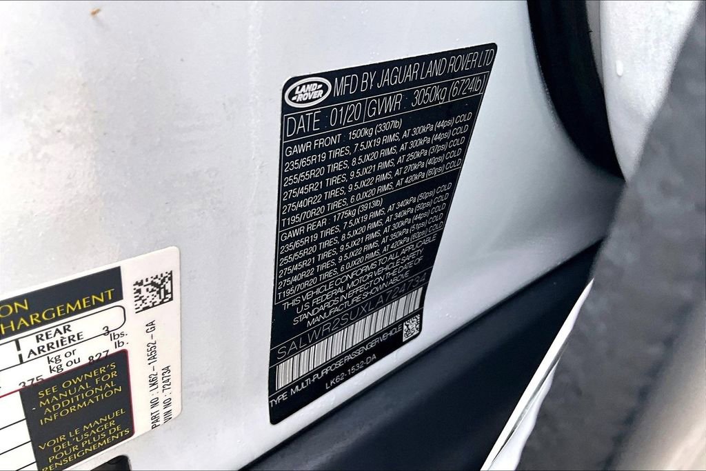 Used 2020 Land Rover Range Rover Sport HSE AWD/4WD image 32
