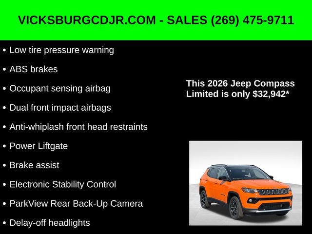 New 2026 Jeep Compass Limited image 16