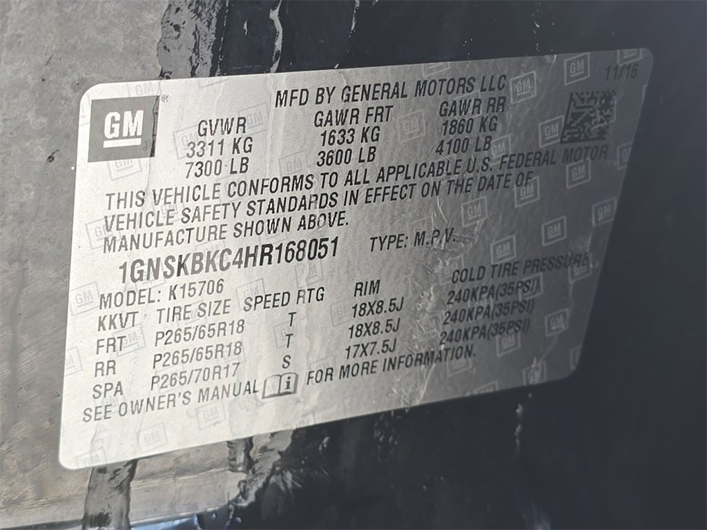 Certified 2017 Chevrolet Tahoe LT image 35