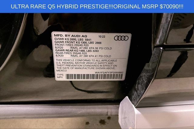 Certified 2023 Audi Q5 e Prestige w/ Prestige Package AWD/4WD image 35