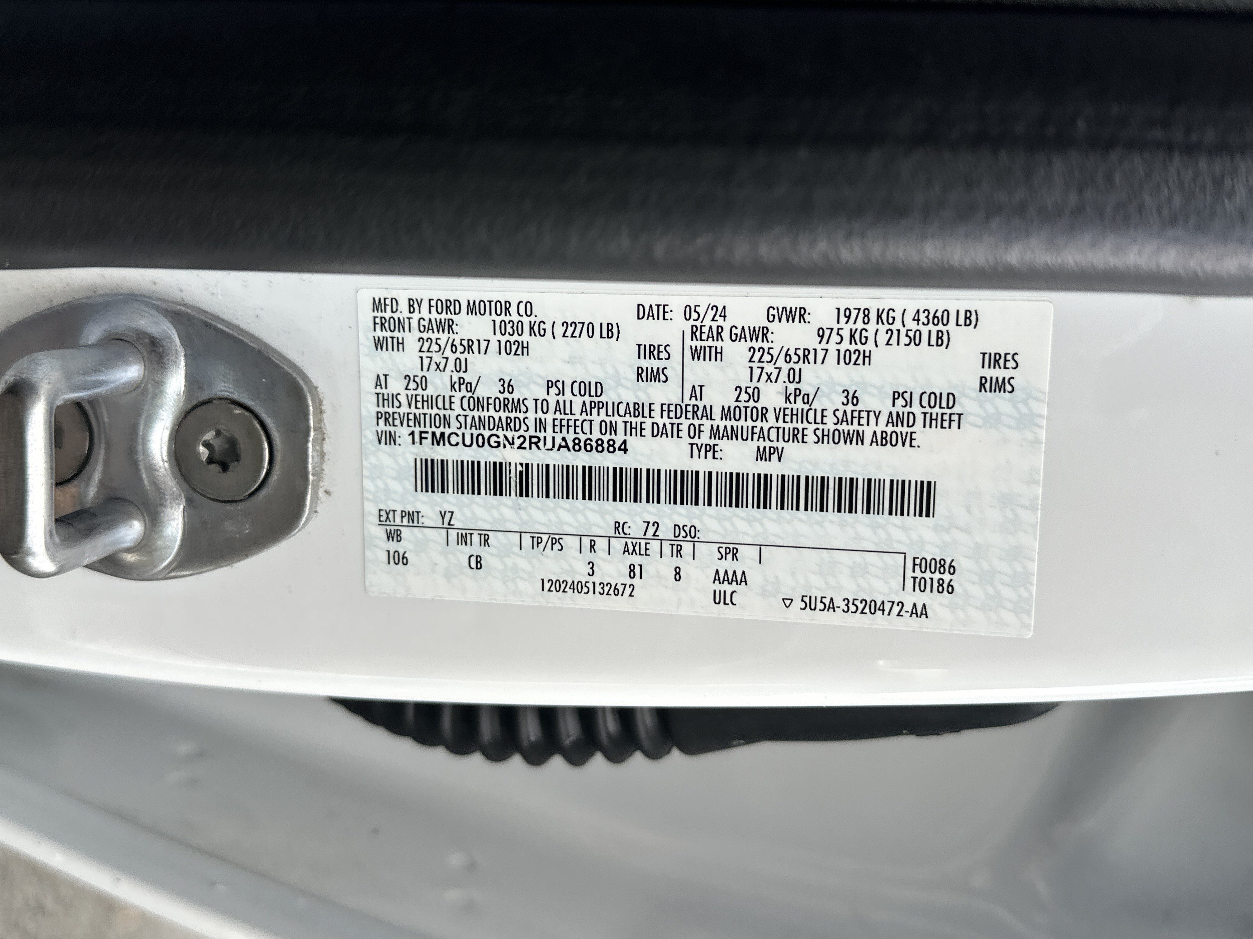 Used 2024 Ford Escape Active FWD image 33