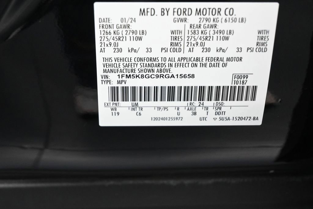 Used 2024 Ford Explorer ST w/ Equipment Group 401A AWD/4WD image 17